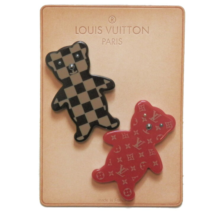 楽天市場】ルイ・ヴィトン LOUIS VUITTON くま ブローチセット 