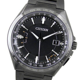 シチズン　CITIZEN　メンズ腕時計　アテッサ　ACT Line　アクトライン　ブラックチタンシリーズ　CB0215-51E　エコドライブ　電波時計　チタニウム　【中古】【コンビニ受取対応商品】