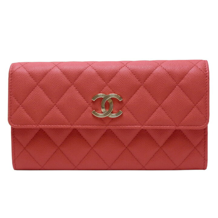 楽天市場】シャネル CHANEL キャビアスキン マトラッセ 長財布 