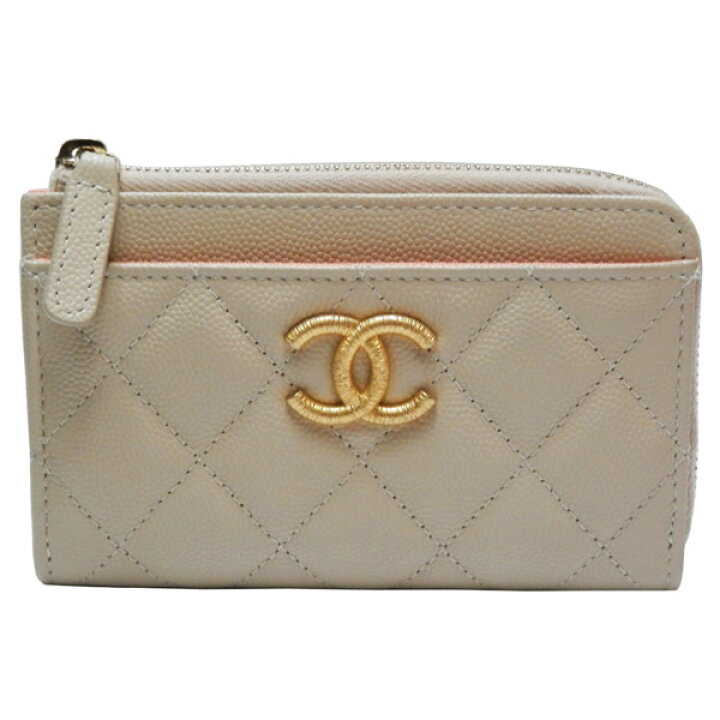 楽天市場】シャネル CHANEL キャビアスキン マトラッセ L字  