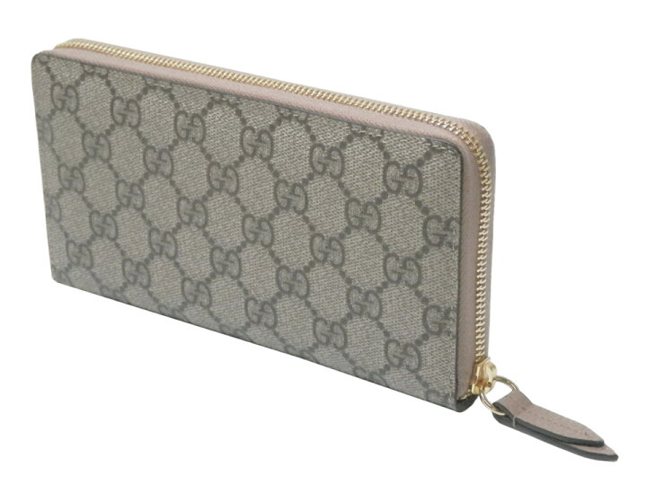 楽天市場】グッチ GUCCI GGスプリーム/レザー ジップアラウンド  