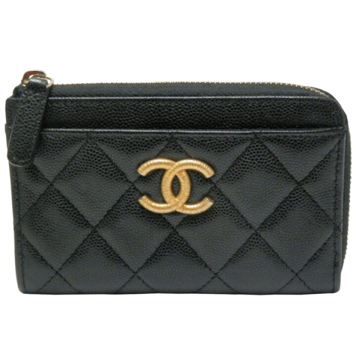 楽天市場】シャネル CHANEL キャビアスキン マトラッセ L字  