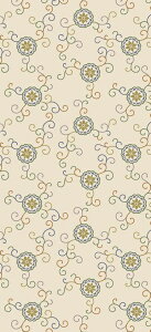 おしゃれ ふすま紙 おりひめ(彩色唐草)デザイン襖紙(襖/ふすま/鳥の子/和紙/モダン/張替/通販)