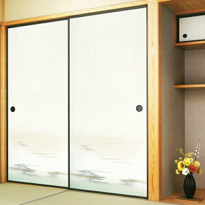 高級 ふすま紙 あかつき No.672 1枚柄 (襖/襖紙/ふすま/糸入り/織物/押入れ/張替)