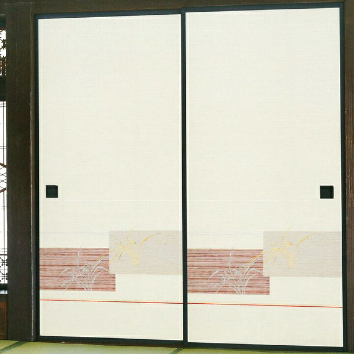 楽天市場 ふすま紙 モダン蘭 １枚柄 襖紙 襖 ふすま 織物 糸入り らん おしゃれ 張替 通販 こだわりの室内装飾専門店しつらい