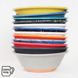 CHIPS Bowl チップスボウル直径15.2cm 高さ5cm 450ml（美濃焼 レンジ対応　食洗機対応 スープボウル サラダボウル シリアルボウル 取り分け 小丼 とんすい シンプル カラフル 引出物 贈り物 焼き物 磁器 陶芸 プレゼント パーティ ギフト)