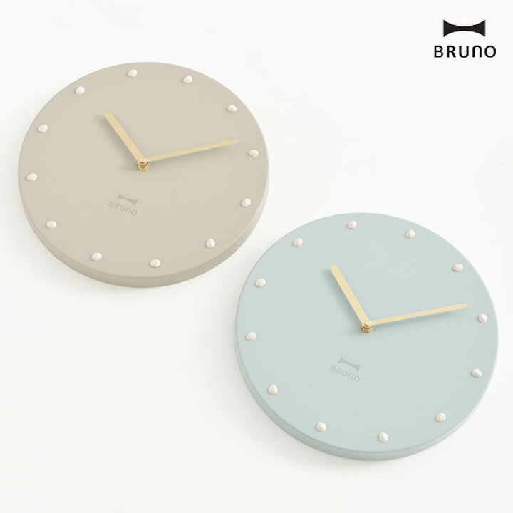 楽天市場 Bruno ブルーノ メタルウォールクロック Metal Wall Clock 直径30cm 時計 掛け時計 上品 クラシック エレガント 落ち着いた雰囲気 女性向け インテリア ウォールクロックシアン ブルー パステルカラー ベージュ ライトブラウン w043 ギフト シゼム楽天