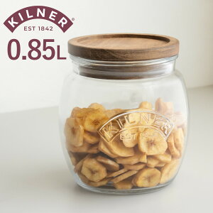 ۑr KILNER Li[ jo[TXg[WW[ 0.85L Universal Jar Acacia Wooden Lid i KX ؐt^ H@Ή e KXW[ LjX^[ KXۑr َq Om[ sN