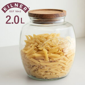 KILNER Li[ jo[TXg[WW[ 2L Universal Jar Acacia Wooden Lid i ۑr Li[ ۑr KX ؐt^ H@Ή e KXW[ LjX^[ KXۑr َq 