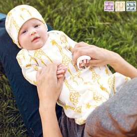 【アウトレット】 MILKBARN ミルクバーン 新生児用帽子＆カバーオールセット NEWBORN GOWN HAT （ ギフト 出産祝い オーガニック ベビー 新生児 帽子 ベビー服 ハット ベビー用品 ギフトセット ）