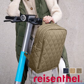 reisenthel ライゼンタール リュック CLASSIC BACKPACK M RHOMBUS （ リュックサック 四角 バックパック レディース 通勤 通学 ダブルファスナー 大人 おしゃれ 女子 メンズ バッグ かばん ビジネス 学校 仕切り ）