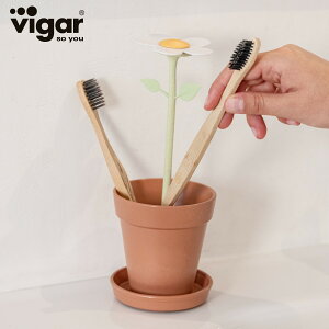 Vigar BK[ t[KjbN gD[XuVz_[ FLORGANIC Tooth Brush Holder i uV X^h uVu uV 킢 u^  [ ʎ[ ʗpi vX`