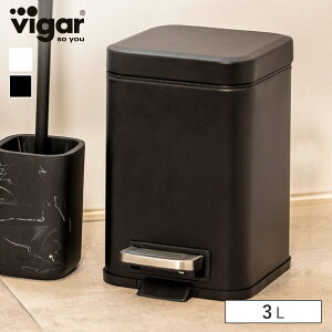 Vigar BK[ [X XNGA XeX X`[ y_r 3L ZENSE Square Stainless Steel Pedal Bin i R[i[|bg Tj^[|bg S~ OpR[i[ Tj^[{bNX Tj^[