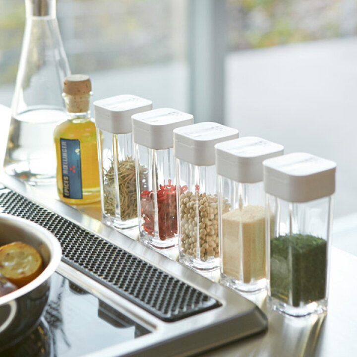 楽天市場 スパイスボトル タワー Tower スパイス収納 調味料ボトル 保存容器 調味料入れ 卓上 モノトーン おしゃれ シンプル ミニマル 山崎実業 Yamazaki ギフト シゼム楽天市場支店