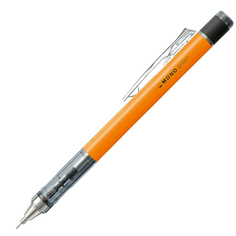 トンボ鉛筆 シャープペン MONO モノグラフ 0.5 ネオンオレンジ DPA-134D