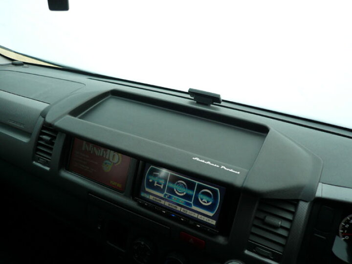楽天市場】ハイエース 200系 ワイドボディー用 エアロナビバイザー Ver 