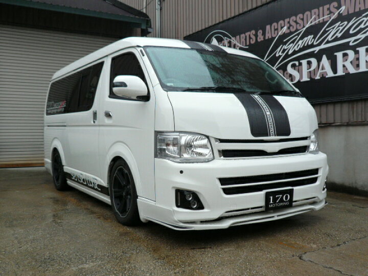 楽天市場】200系ハイエース 3型ワイド用 ジュール フロントリップ 
