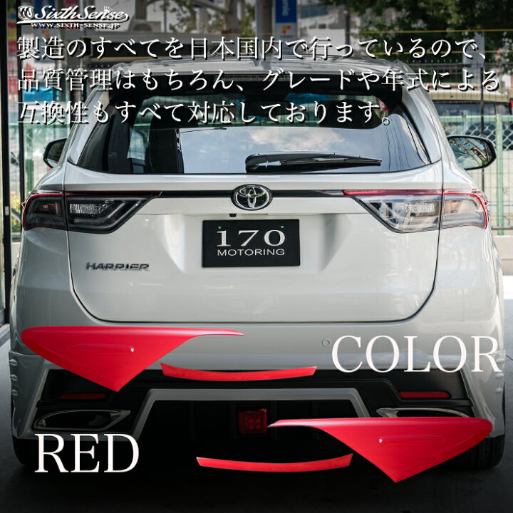 楽天市場】【在庫限り終了】60ハリアー前期 ハーフテールランプカバー 