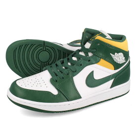 15時までのご注文で即日発送 NIKE AIR JORDAN 1 MID 【SEATTLE SUPERSONICS】 ナイキ エア ジョーダン 1 ミッド NOBLE GREEN/POLLEN/WHITE 554724-371