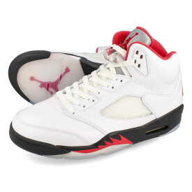 15時迄のご注文で即日発送可 NIKE AIR JORDAN 5 RETRO ナイキ エア ジョーダン 5 レトロ TRUE WHITE/FIRE RED/BLACK da1911-102