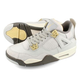 15時迄のご注文で即日発送可 NIKE AIR JORDAN 4 RETRO SE GS 【CRAFT】 ナイキ エアージョーダン4 レトロ SE GS クラフト レディース スニーカー ローカット PHOTON DUST/PALE VANILLA/OFF WHITE グレー DV2262-021