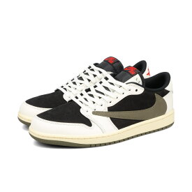 15時迄のご注文で即日発送可 NIKE WMNS AIR JORDAN 1 LOW OG SP 【TRAVIS SCOTT】 ナイキ ウィメンズ エア ジョーダン 1 ロー OG SP トラヴィス スコット メンズ ローカット SAIL/UNIVERSITY RED/BLACK/MEDIUM OLIVE カーキグリーン dz4137-106