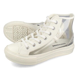 15時迄のご注文で即日発送可 CONVERSE ALL STAR LIGHT PLTS CLEARMATERIAL HI コンバース オールスター ライト PLTS クリアマテリアル HI レディース スニーカー ハイカット WHITE ホワイト 31312020