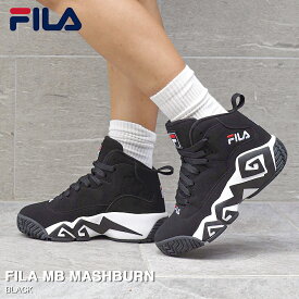 【楽天スーパーSALE】 15時迄のご注文で即日発送可 FILA MB MASHBURN フィラ MB マッシュバーン BLACK フィラスニーカー メンズ レディース ユニセックス バスケット シューズ バッシュ ハイカット ブラック 黒 BE:FIRST着用 定番モデル FHE102 001