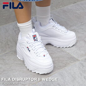 15時迄のご注文で即日発送可 FILA DISRUPTOR II WEDGE フィラ ディスラプター 2 ウェッジ レディース メンズ ローカット 厚底 WHITE/NAVY/RED ホワイト WFW22044 125