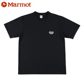 Marmot MMW POCKET-T マーモット MMW ポケット Tシャツ メンズ レディース 半袖Tシャツ BLK ブラック TSSMC402-BLK【追跡可能メール便・日時指定不可】