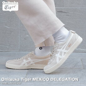 15時迄のご注文で即日発送可 Onitsuka Tiger MEXICO DELEGATION オニツカタイガー メキシコ デレゲーション メンズ レディース ローカット VANILLA/CREAM ベージュ 1183b954-250