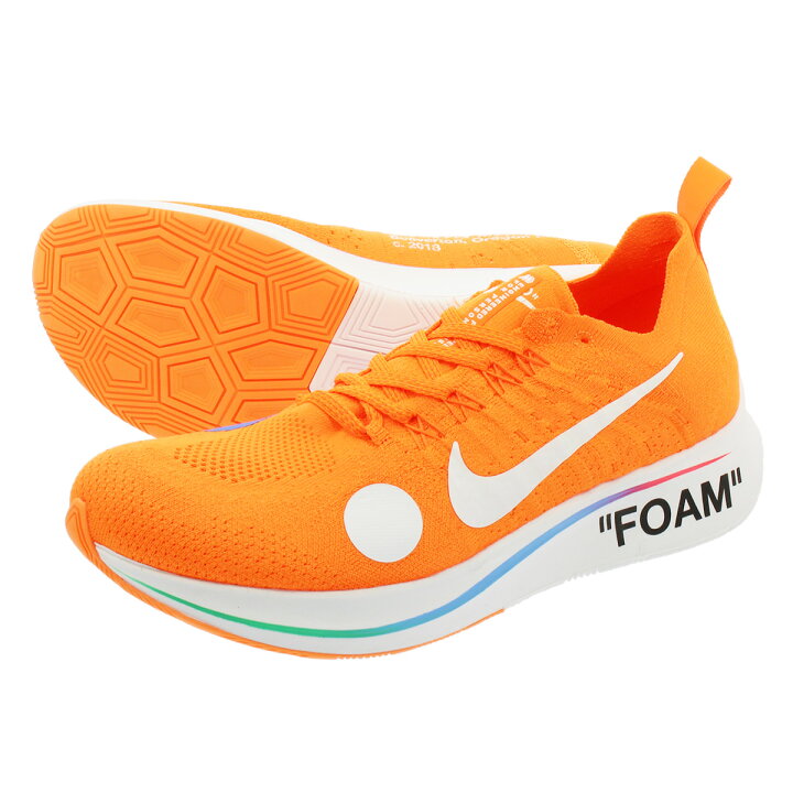 楽天市場 お買い物マラソンsale Nike Zoom Fly Mercurial Flyknit Off White ナイキ ズーム フライ マーキュリアル フライニット オフ ホワイト Total Orange White Volt Ao2115 800 Lowtex Plus