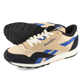 【お買い物マラソンSALE】 15時迄のご注文で即日発送可 Reebok CLASSIC NYLON VINTAGE リーボック クラシック ナイロン ヴィンテージ メンズ WEATHERED BEIGE/CORE BLACK/VECTOR BLUE ベージュ gw4340