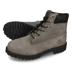 【お買い物マラソンSALE】 15時迄のご注文で即日発送可 TIMBERLAND 6inch PREMIUM BOOT WP JUNIOR'S ティンバーランド 6インチ プレミアム ブーツ ウォータープルーフ レディース ブーツ MEDIUM GREY NUBUCK グレー a64b9