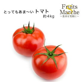 【送料無料】【産地厳選】とってもあま〜い トマト 1箱　約4kg(北海道沖縄別途送料加算)