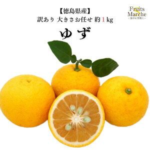 【2kg以上ご購入で送料無料!】ゆず 徳島県産 約1kg 訳あり 大きさお任せ 柚子(1kgの御注文は別途送料加算 / 北海道・沖縄県は別途送料加算)