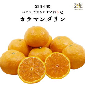 【送料無料】【西日本産】訳あり カラマンダリン 大きさお任せ 約5kg(北海道沖縄別途送料加算)