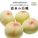 【クール便送料無料】和歌山県産他岡山県産　清水の白桃　化粧箱入　約2kg(北海道沖縄別途送料加算)