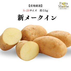 【送料無料】【産地厳選】新メークイン　S〜2Sサイズ　約5kg(北海道沖縄別途送料加算)