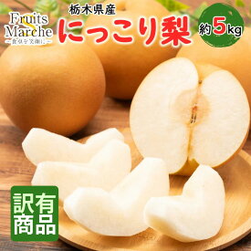 【送料無料】【栃木県産】にっこり梨　訳あり　約5kg（北海道沖縄別途送料加算）