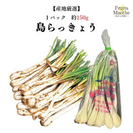 【送料無料】【産地厳選】島らっきょう 大きさおまかせ 1パック 約150g【ネコポス】