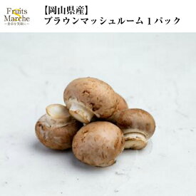 【送料別】【岡山県産】ブラウンマッシュルーム 1パック 【野菜詰め合わせセットと同梱で送料無料】