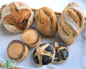 ポイント10倍★エントリー必須！ [クール冷凍][自然栽培]　お食事有機パンハードセット(5種7品)(青森県　SKOS合同会社)