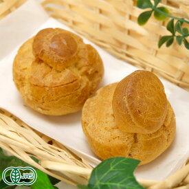 【11月はP10倍★要エントリー】【クール冷凍】 有機 シュークリーム 8個入り 有機JAS原料 (青森県　SKOS合同会社)