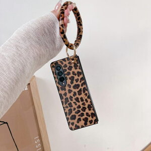 Galaxy ZFold6 ケース オシャレ 豹柄 Galaxy ZFold5 丸ストラップ 高級感 人気 Galaxy Z Fold4 折りたたみ型 耐衝撃 傷防止 ギャラクシー z フォールド3 実用 贈り ビジネス Galaxy ZFold3