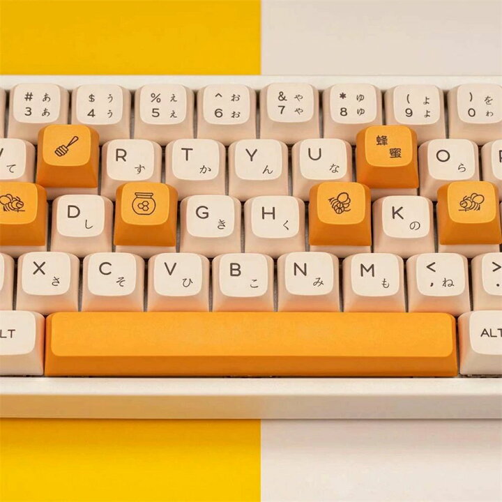 楽天市場】ミツバチ キーキャップ PBT 日本語配列 138 キー XDAタイプ 