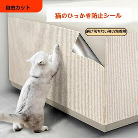 猫用 ネコ ソファ保護シート 爪とぎ防止 貼るだけで簡単 布/革家具対応 自由裁断可能 粘着ペーパー付き