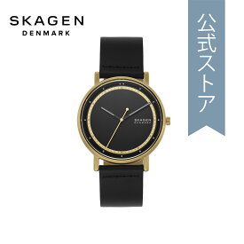 【楽天スーパーSALE/30%OFF】スカーゲン 腕時計 アナログ メンズ ブラック レザー SIGNATUR SKW6897 2023 冬 SKAGEN 公式