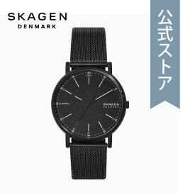 腕時計 メンズ スカーゲン アナログ 時計 ブラック ステンレス メッシュ SIGNATUR SKW6579 SKAGEN 公式 ブランド 北欧 シンプル 防水 誕生日 プレゼント 記念日 ギフト