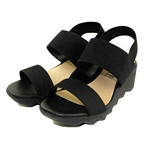 FIRST CONTACT ファーストコンタクト レディース サンダル 日本製 美脚 ウエッジソール ウェーブ状ソール ゴムストラップ 92015 5.0cmヒール 歩きやすい 疲れにくい おしゃれ 厚底 コンフォート ラ